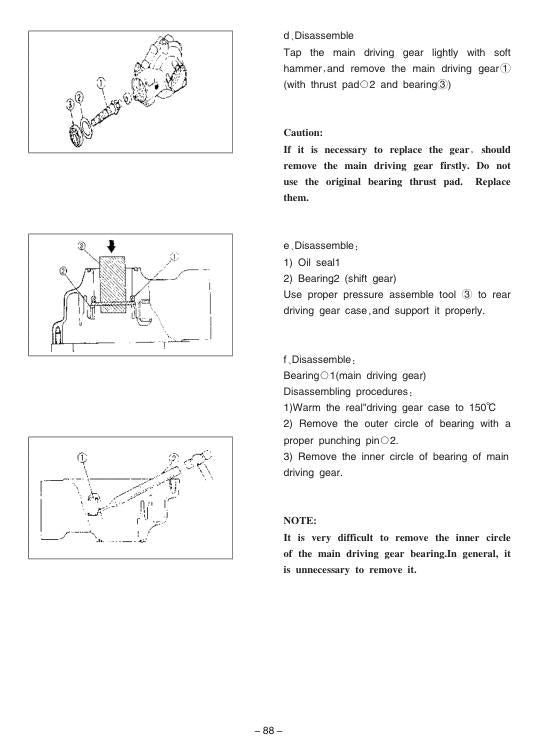 Jianshe JS400 ATV Service Manual sample page with technical illustrations