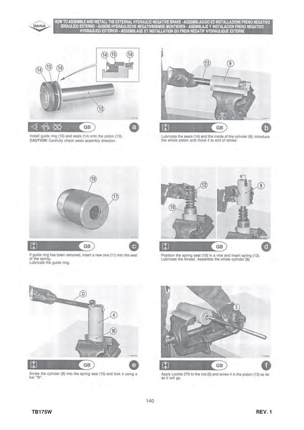 Takeuchi TB175W Wheeled Excavator Service Manual sample page with technical illustrations