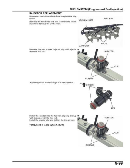 Honda Aquatrax F-12X ARX1200 T3 N3 T3D Service Manual sample page showing repair procedures