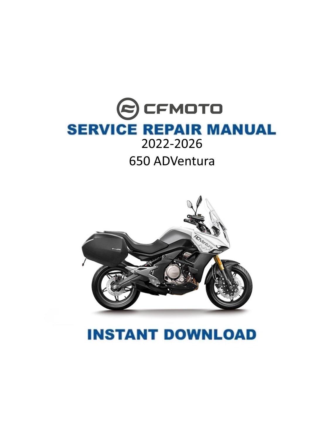 CFMOTO 650 ADVentura Service Manual 2022-2026 - Service Manual PDF Instant Download