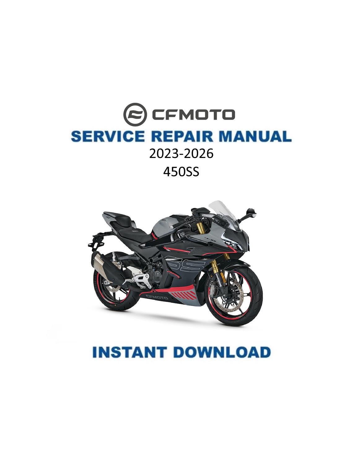 CFMOTO 450SS Service Manual 2023-2026 - Service Manual PDF Instant Download