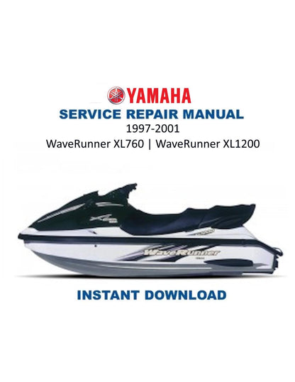 Yamaha WaveRunner XL760 XL1200 Service Manual 1997-2001 - Service Manual PDF Instant Download