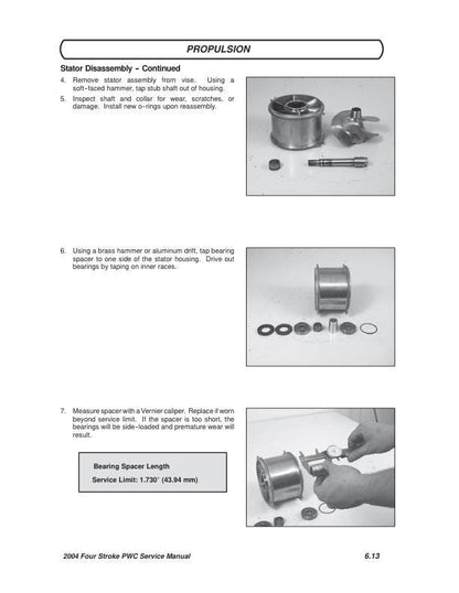Polaris MSX110 MSX150 Service Manual sample page showing schematics and diagrams
