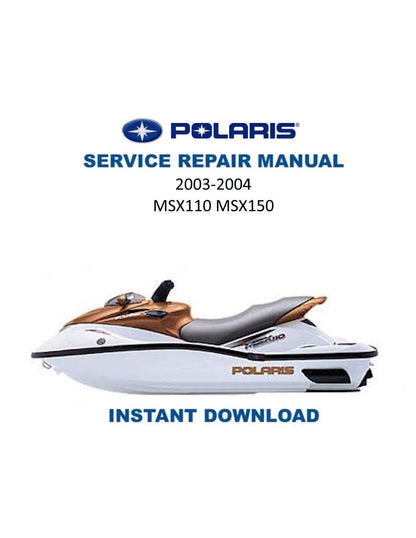 Polaris MSX110 MSX150 Service Manual 2003-2004 - Service Manual PDF Instant Download