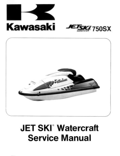 Kawasaki Jetski 750 SX SXi Pro Service Manual factory service manual title page