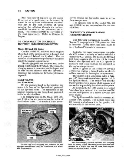 Kawasaki Jet Ski 550 650 750 900 1100 Service Manual sample page showing repair procedures