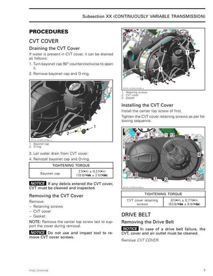 Can Am Defender Traxter HD5 HD8 HD10 Service Manual sample page from service manual
