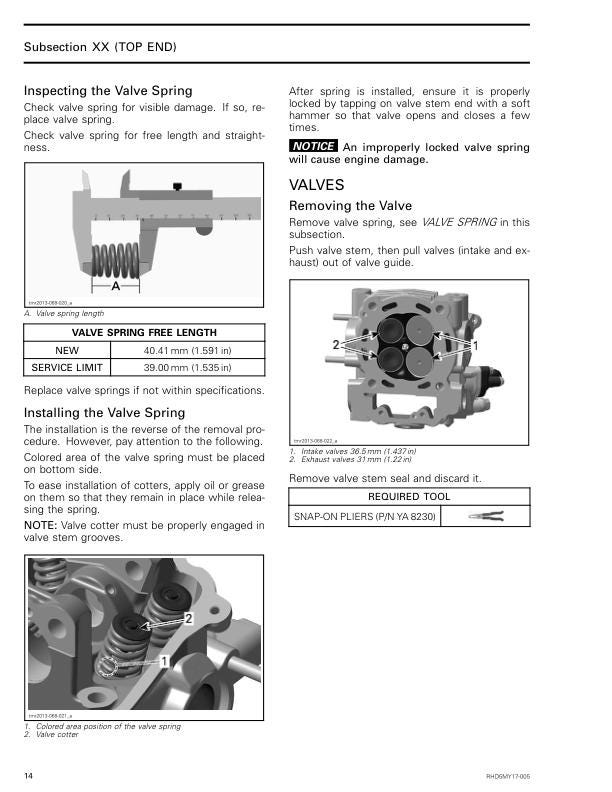 Can Am Defender Traxter HD5 500 Service Manual sample page from service manual