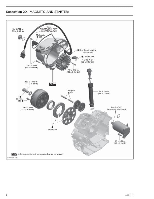 Can Am Defender Traxter HD8 HD10 CanAm Service Manual sample page showing repair procedures