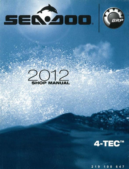 Sea-Doo GTS GTI GTR RXP RXT GTX Wake Service Manual factory service manual title page