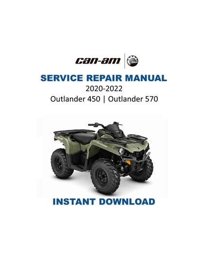 Can Am Outlander 450 570 Service Manual 2020-2022 - Service Manual PDF Instant Download