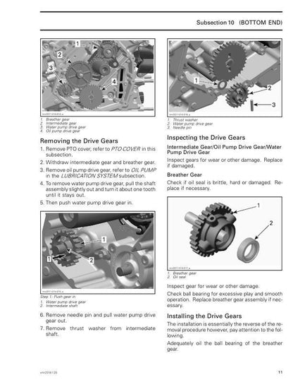 Can Am Outlander 570, 650 & 850 Service Manual sample page from the repair manual
