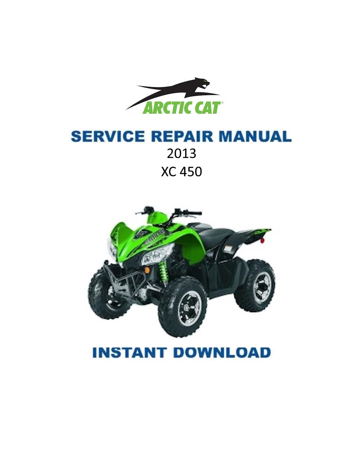 Arctic Cat XC 450 ATV Service Manual - Service Manual PDF Instant Download