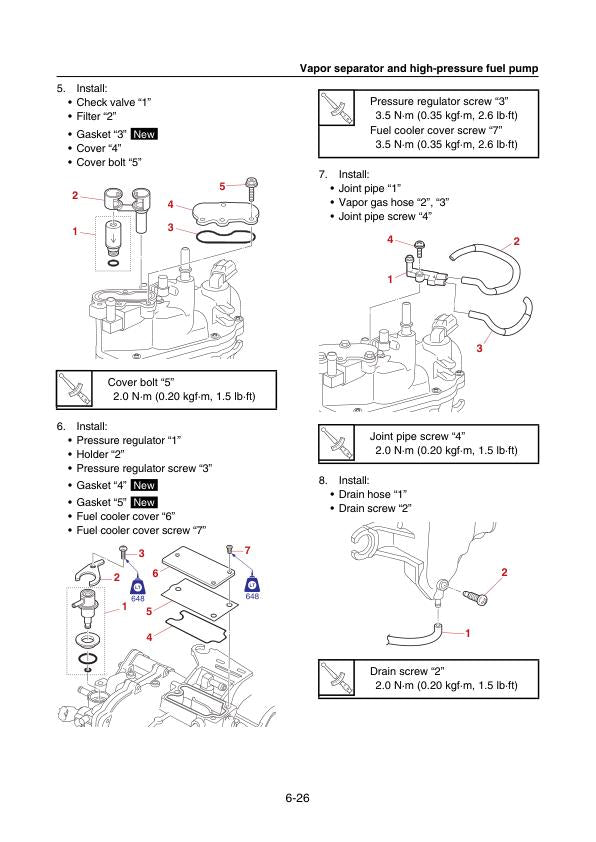 Yamaha F200B F250H FL200B FL250H Outboard Service Manual | 2021-2025 - sample page 6