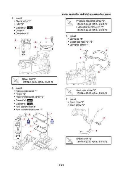 Yamaha F200B F250H FL200B FL250H Outboard Service Manual | 2021-2025 - sample page 6