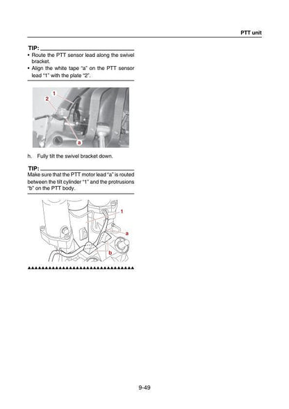 Yamaha F375A F425A XF325 XF425 Outboard Service Manual sample page from the repair manual