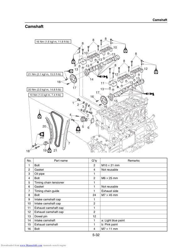 Yamaha WaveRunner VXS VXR VX1800 Service Manual sample page with technical illustrations