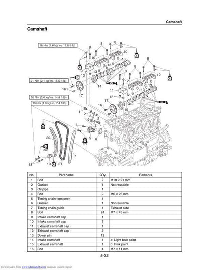 Yamaha WaveRunner VXS VXR VX1800 Service Manual sample page with technical illustrations