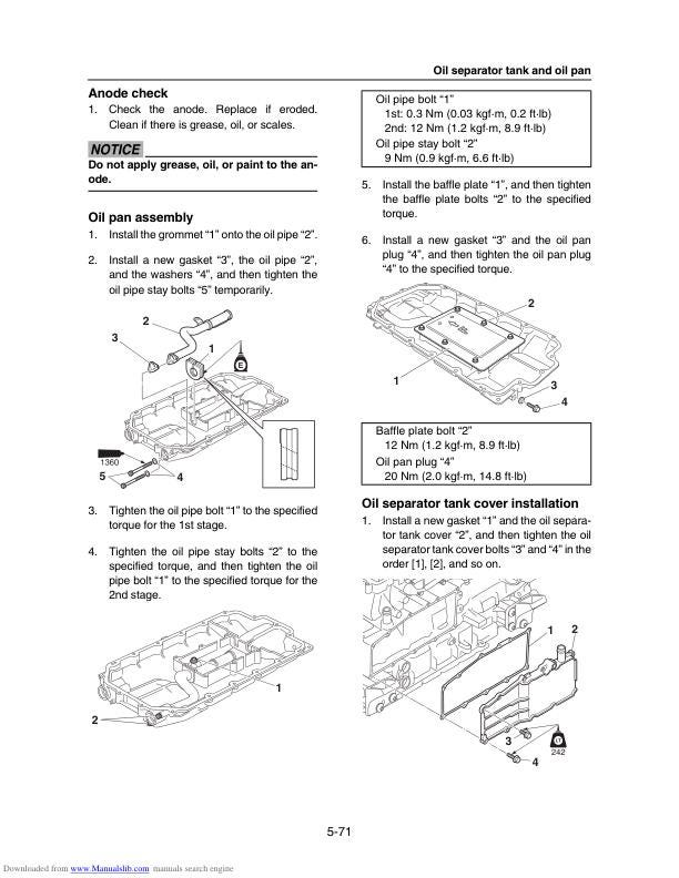 Yamaha WaveRunner VXS VXR VX1800 Service Manual sample page from the repair manual