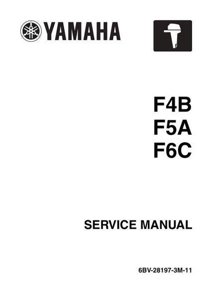 Yamaha F4B F5A F6C Outboard Service Manual factory service manual title page