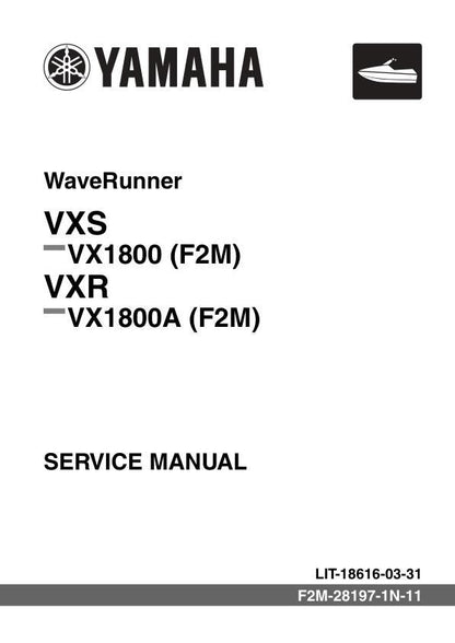 Yamaha WaveRunner VX1800 PWC Service Manual | 2010-2015 - sample page 2