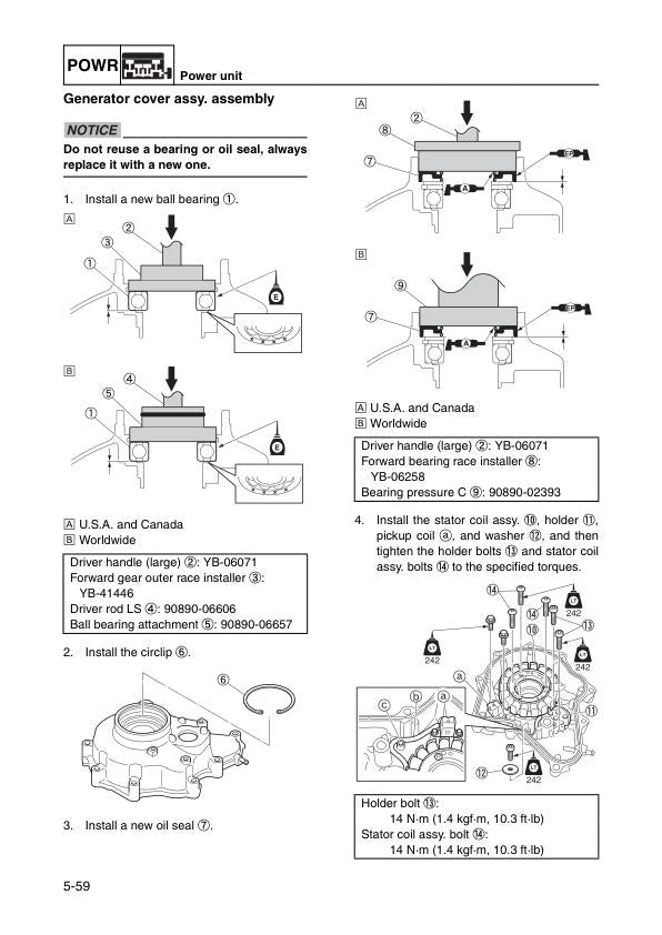 Yamaha WaveRunner VX1800 PWC Service Manual | 2010-2015 - sample page 8