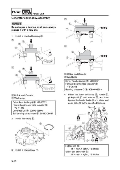 Yamaha WaveRunner VX1800 PWC Service Manual | 2010-2015 - sample page 8