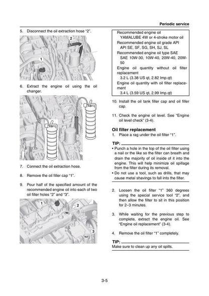 Yamaha WaveRunner V1 Sport VX1050 Sport Cruiser Deluxe PWC Service Manual sample page from service manual