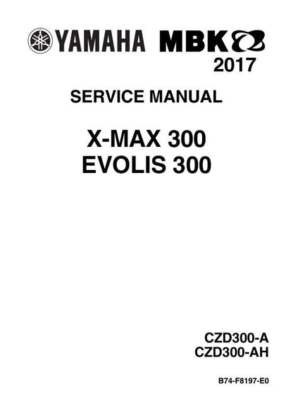 Yamaha XMAX 300 Scooter Service Manual | 2017-2021 - sample page 2