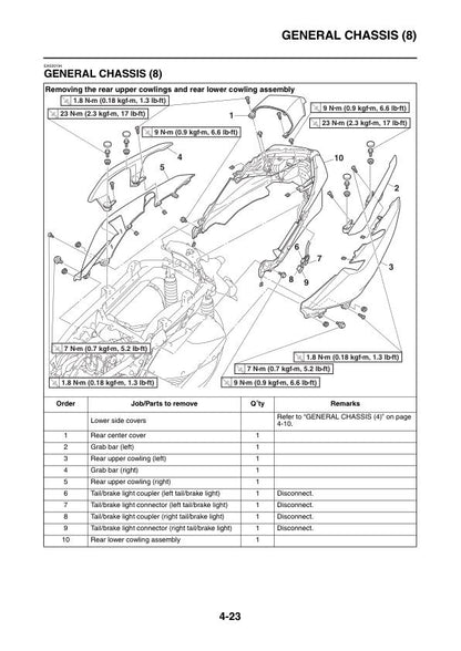 Yamaha XMAX 300 Scooter Service Manual | 2017-2021 - sample page 4