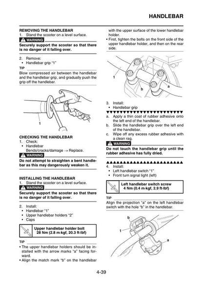 Yamaha BW's 125 Scooter Service Manual | 2016-2020 - sample page 7