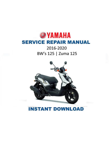 Yamaha BW's 125 Scooter Service Manual | 2016-2020 - Service Manual PDF Instant Download