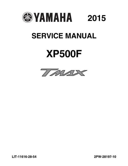 Yamaha TMAX XP500F Scooter Service Manual factory service manual title page