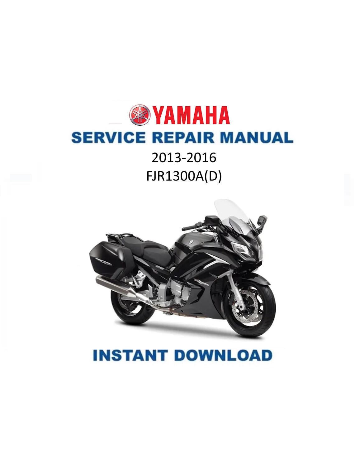 Yamaha FJR1300A Motorcycle Service Manual - Service Manual PDF Instant Download
