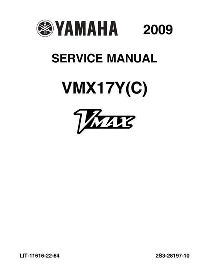 Yamaha VMAX 1700 VMX17Y Motorcycle Service Manual factory service manual title page