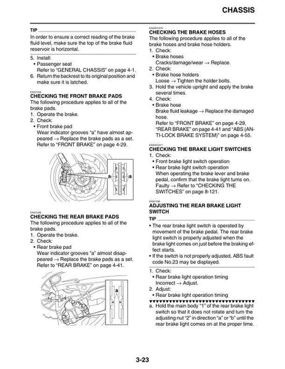 Yamaha VMAX 1700 VMX17Y Motorcycle Service Manual sample page from service manual