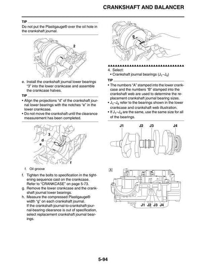 Yamaha VMAX 1700 VMX17Y Motorcycle Service Manual sample page from the repair manual