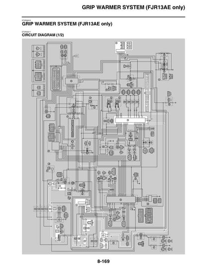 Yamaha FJR1300A Motorcycle Service Manual sample page