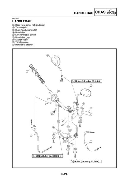Yamaha T110LE Crypton Vega Jupiter Z Motorcycle Service Manual sample page from the repair manual
