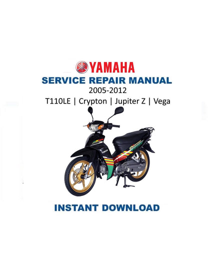 Yamaha T110LE Crypton Vega Jupiter Z Motorcycle Service Manual - Service Manual PDF Instant Download