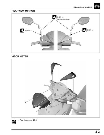 Honda Elite 125 Scooter Service Manual | 2024-2026 - sample page 7