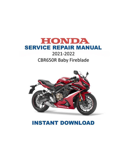 Honda CBR650R Baby Fireblade Motorcycle Service Manual | 2021-2022 - Service Manual PDF Instant Download