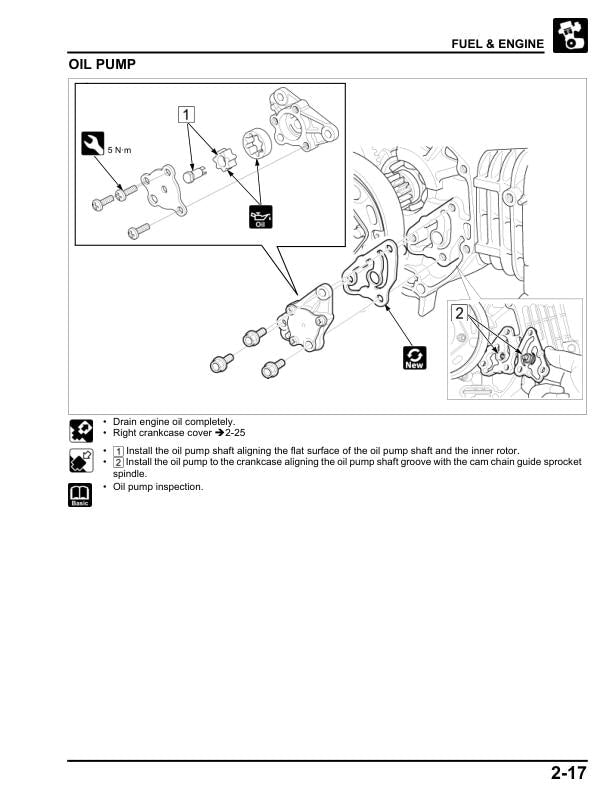 Honda Wave Alpha 110 Innova Supra Scooter Service Manual sample page showing repair procedures