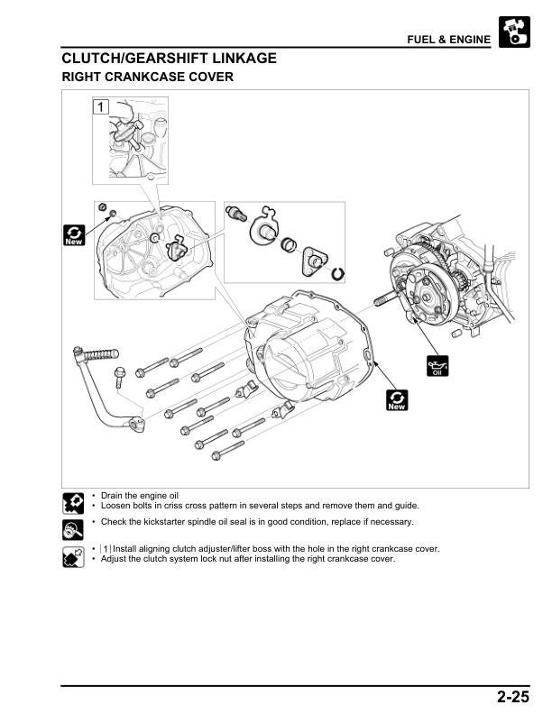 Honda Wave Alpha 110 Innova Supra Scooter Service Manual sample page with technical illustrations