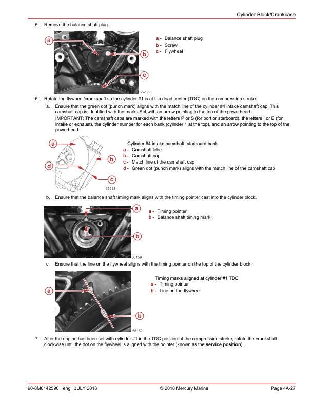 Mercury Verado 250 300 AMS SeaPro Outboard Service Manual sample page with technical illustrations