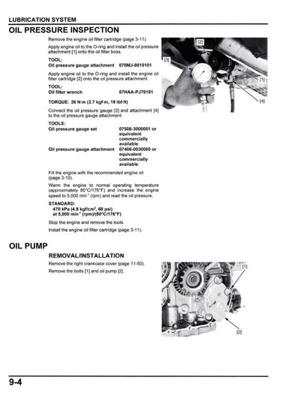 Honda ADV 750 Scooter Service Manual sample page from the repair manual