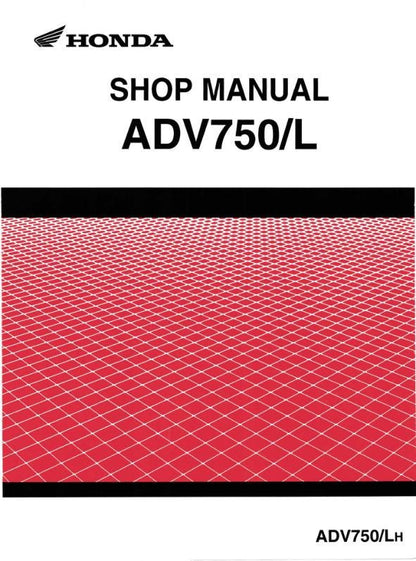 Honda ADV 750 Scooter Service Manual factory service manual title page