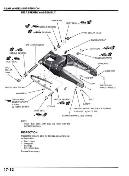 Honda ADV 750 Scooter Service Manual sample page