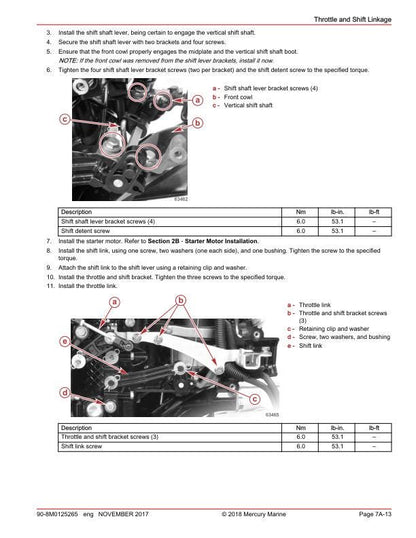 Mercury 15 20 EFI Outboard Service Manual sample page showing schematics and diagrams