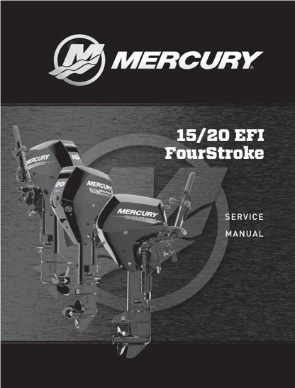 Mercury 15 20 EFI Outboard Service Manual factory service manual title page